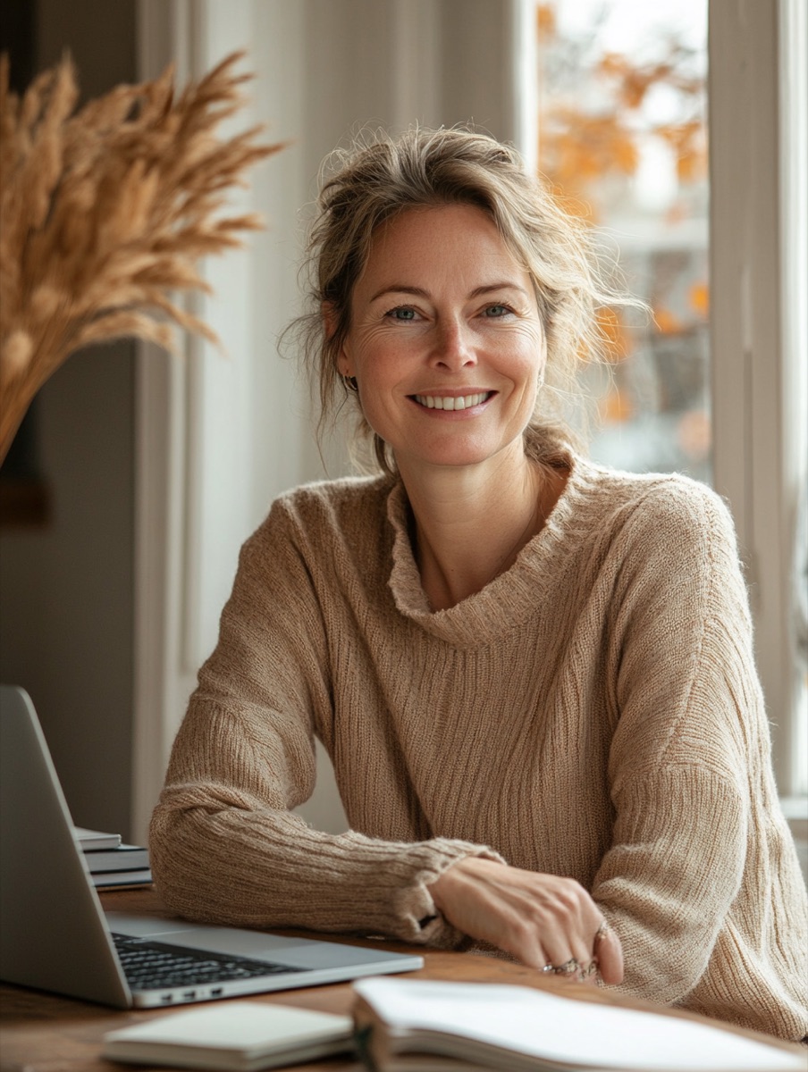 Freelancer achter laptop